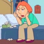 Lois griffin crying in bed