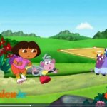 Dora & Boots Coming To A Stop meme