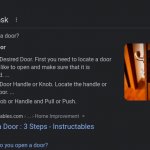How to open a door template