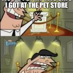 Fairly odd parents | THIS IS WHERE I WOULD PUT MY TWO CATS I GOT AT THE PET STORE IF I HAVE THEM | image tagged in fairly odd parents | made w/ Imgflip meme maker
