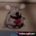 Rat eating GIF Template