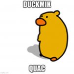 Duckmik | DUCKMIK; QUAC | image tagged in duckmik | made w/ Imgflip meme maker