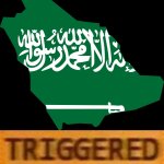 Saudi Arabia triggered meme