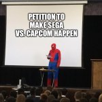 Petition | PETITION TO MAKE SEGA VS. CAPCOM HAPPEN | image tagged in petition | made w/ Imgflip meme maker