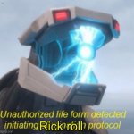 rick roll | Rick roll | image tagged in camp cretaceous brad | made w/ Imgflip meme maker