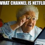 Fun fact: there's a place in your house you never touched | WHAT CHANNEL IS NETFLIX | image tagged in old granma | made w/ Imgflip meme maker