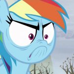 Rainbow Dash is looking Angry template