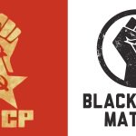 Blm left fist Communist logo