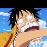 Luffy crying meme