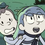 Hilda and David seeing something scawy template