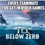 Gaming | EVERY TEAMMATE YOU GET IN VIDEO GAMES | image tagged in iq below zero | made w/ Imgflip meme maker