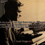 F. Scott Fitzgerald quote meme