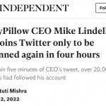 Mike Lindell re-banned