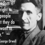 George Orwell quote meme