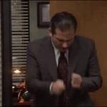 Michael Scott Drum Roll GIF Template