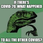 HHMM..... | IF THERE'S COVID-20, WHAT HAPPENED; TO ALL THE OTHER COVIDS? | image tagged in philociraptor | made w/ Imgflip meme maker
