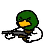 angry duck template