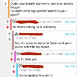 I love comment section burns | image tagged in memeee | made w/ Imgflip meme maker