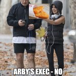 Alex Baldwin not interested | LOOK HONEY ...DELICIOUS POTATO CAKES; ARBY'S EXEC - NO INTERESTED. I THOUGHT I KILLED THOSE. | image tagged in alex baldwin not interested | made w/ Imgflip meme maker