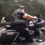 fat guy riding a motorcycle GIF Template