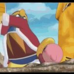Kirby getting launched GIF Template