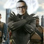 Talcum X as the Black Panther