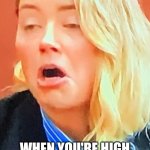 La cagona | WHEN YOU'RE HIGH AF IN THE DRIVE-THRU AD THE CASHIER ASKS WHAT YOU WANT | image tagged in la cagona,amber heard | made w/ Imgflip meme maker