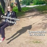 Communism: theory vs practice template
