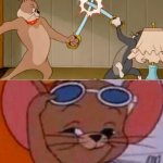 tom and jerry sword fight. Meme Template
