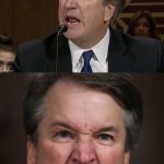 Raging Brett Kavanaugh the face of the Supreme Court meme