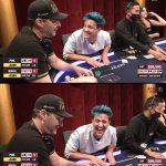 Ninja vs Phill Hellmuth at poker meme