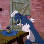 Tom and Jerry Tom Horrified meme