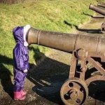 Head in a cannon