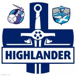 Highlander graphic | image tagged in highlander sword logo with transparency | made w/ Imgflip meme maker