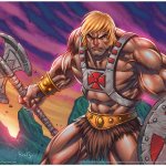 He-Man with Battle Axe and shield