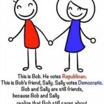 Bob and Sally Republican and Democratic unity meme