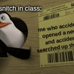 their always so mean | me who accidentally opened a new tab and accidentally searched up the letter g that one snitch in class: | image tagged in gifs,penguin pointing | made w/ Imgflip video-to-gif maker