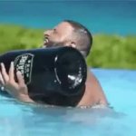 DJ Khaled Giant Champagne GIF Template