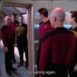 Picard, Riker and Data Meet Themselves.