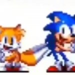 Sonic and tails dance GIF Template