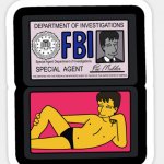 Fox Mulder Simpsons FBI badge