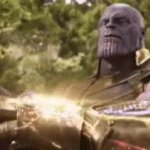 Thanos putting mind stone GIF Template
