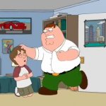 peter griffin beats up kyle GIF Template