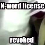 N word license revoked GIF Template