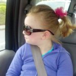 child with sunglasses