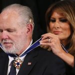Melania Trump puts medal on Rush Limbaugh