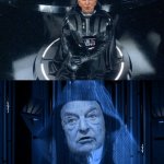Joe Vader Biden and Emperor Soros meme