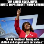 Kathy Barnette vs. Trump meme