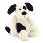 Plush Black & White Dog