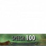 speech 100 template